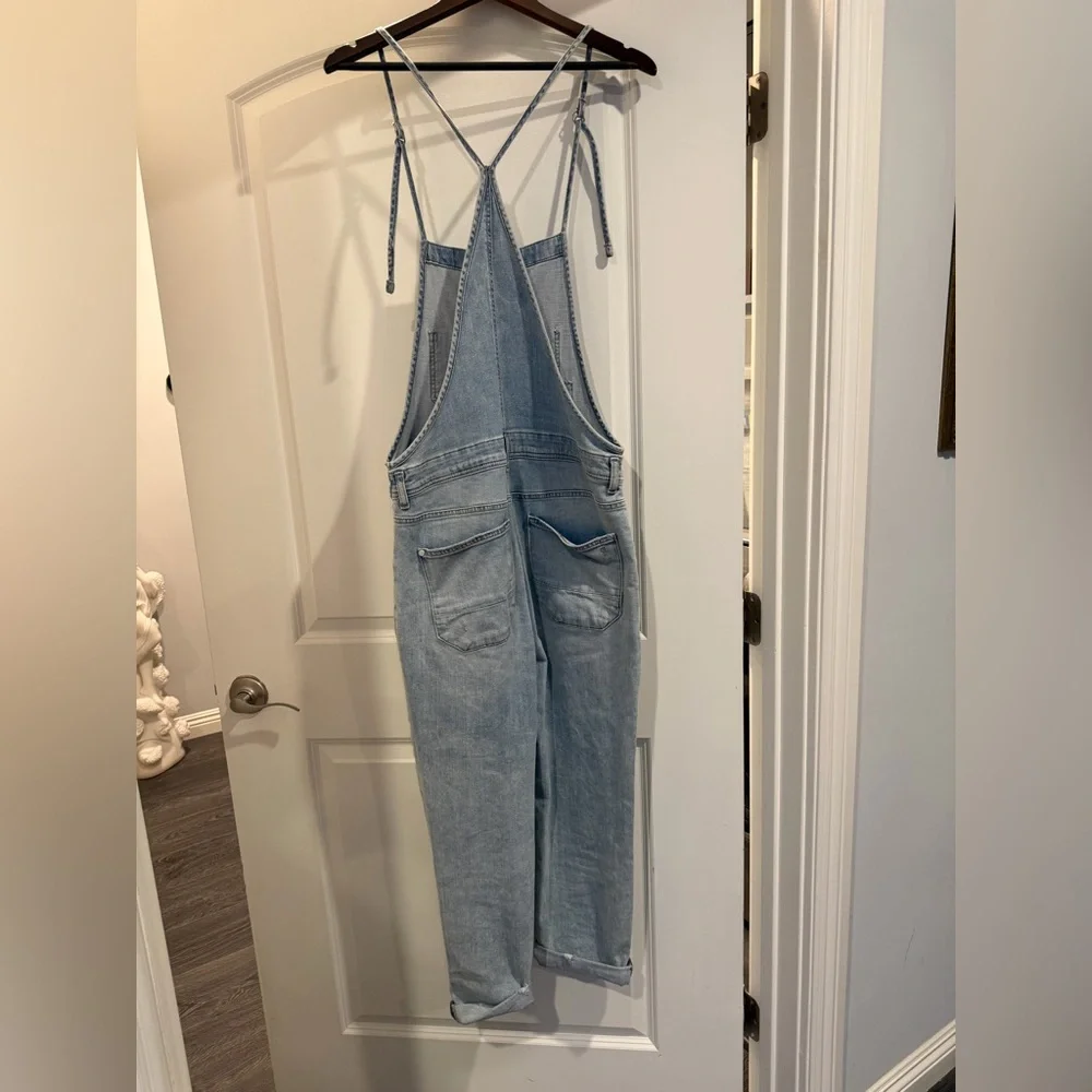 Anthropologie Pilcro Light Blue Denim Overalls - Picture 8 of 14